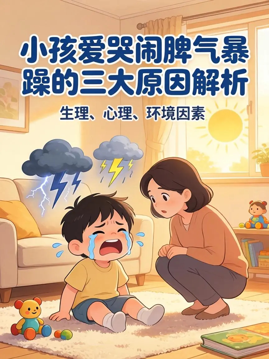 突然理解小孩子为什么吵闹了小孩爱哭闹脾气暴躁的三大原因解析💡孩子一不顺心就哭闹
