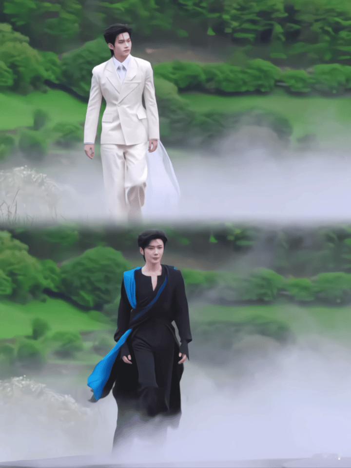 云熠星河🌌云旗郝熠然巴黎高定周 九寨沟的时尚风，云旗郝熠然亮眼的表现，给自己带