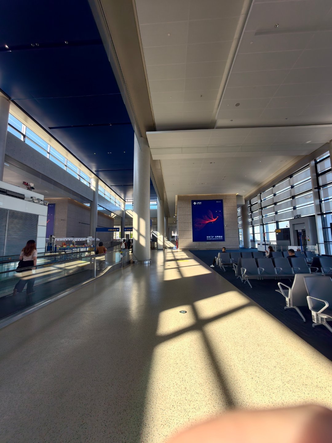 妈耶 在跑断腿的浦东机场转机感觉能多吃两碗饭 