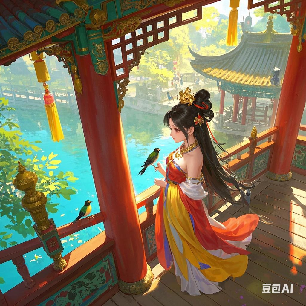 由  ai创造营  AI精心创作的《画中寻忆》小故事和插画敬请欣赏:  在繁华京