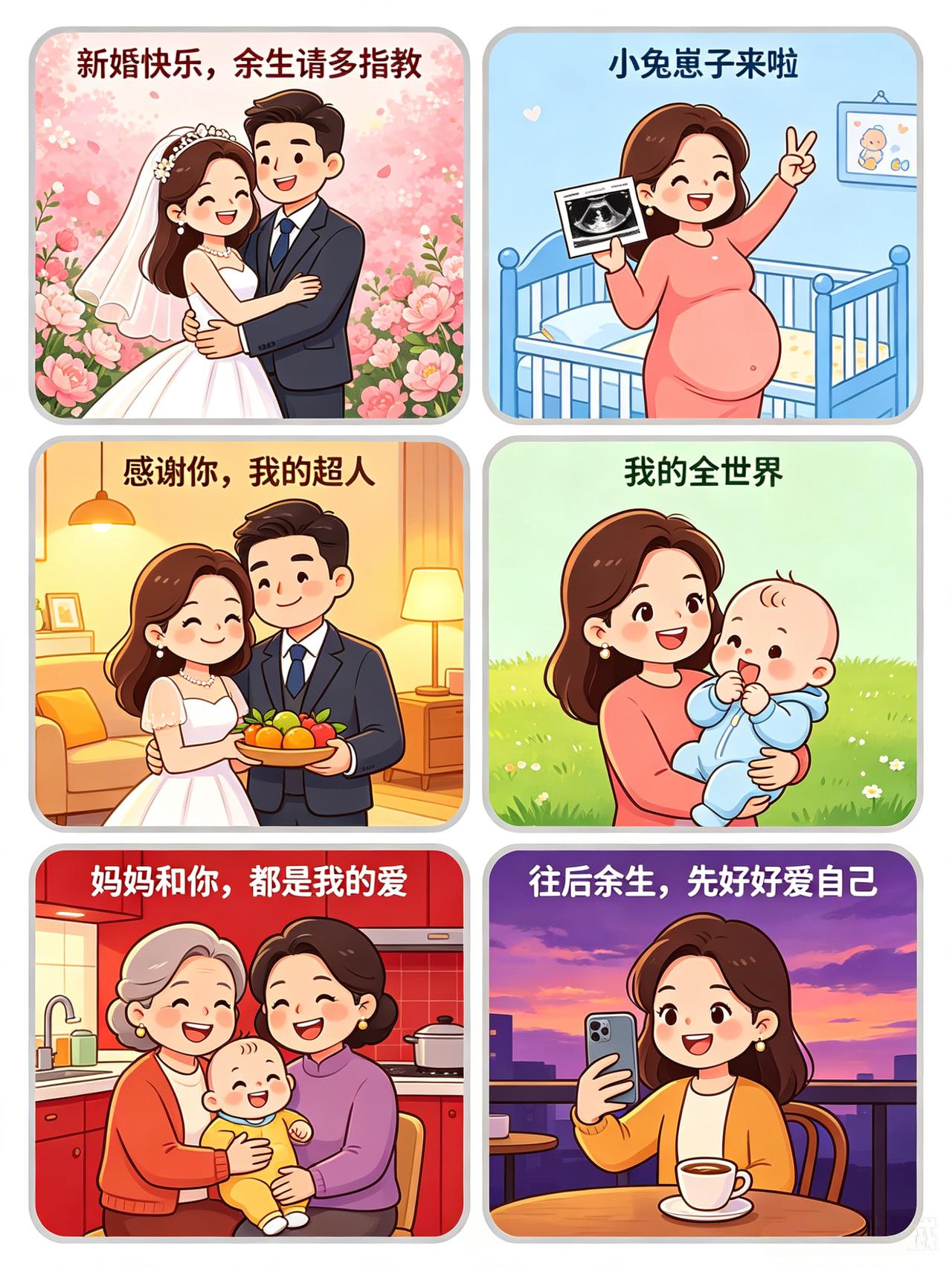 已婚女生的朋友圈六段式连续剧，看懂的人都沉默了
 
刷朋友圈时无意间发现一个特别