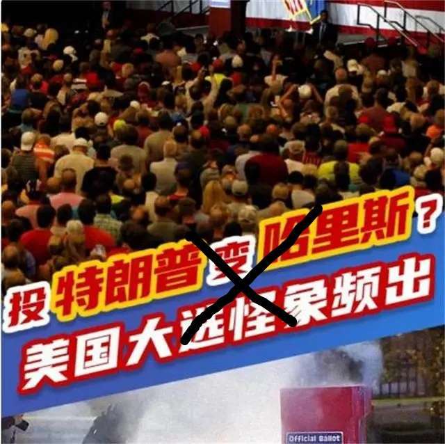#美国大选#【误会！美查清#选特朗普却勾中哈里斯# 】德克萨斯州塔兰特县一位男性
