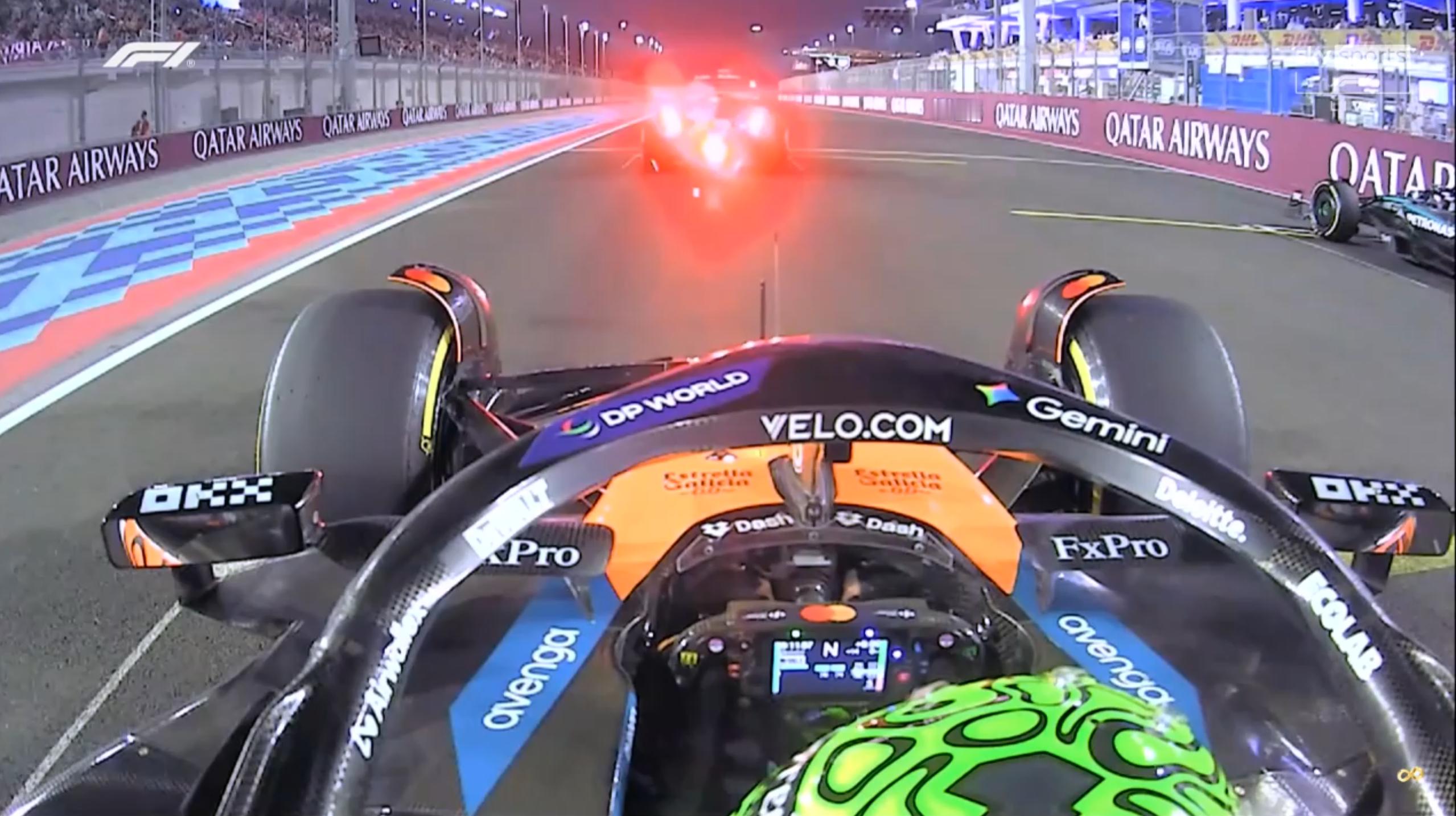 官方的轮胎系统出了问题，所有车手都是中性胎起步根据规则，冲刺赛结束后需要归还使用