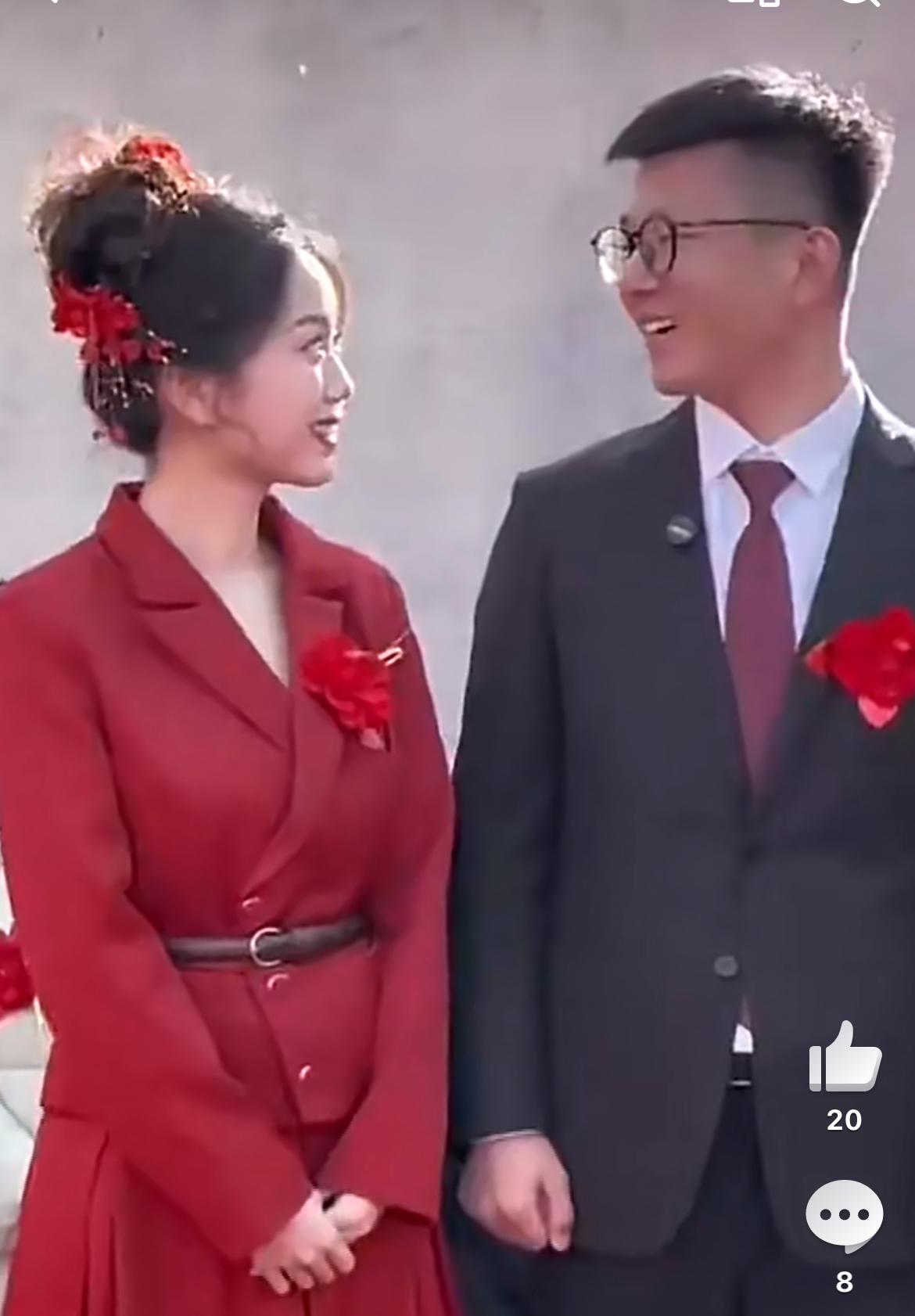 见证一场农村婚礼，两个新人幸福的模样，这才是结婚该有的样子。新娘漂亮，新郎阳光，