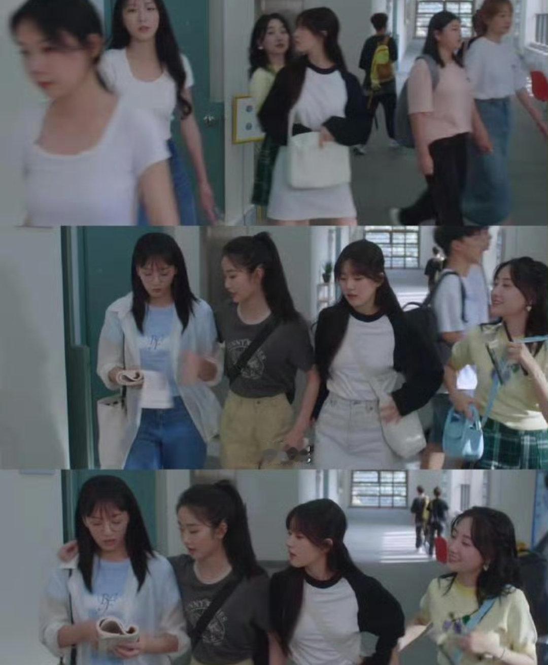 女大学生的穿搭，展现了国产剧审美的进步。  