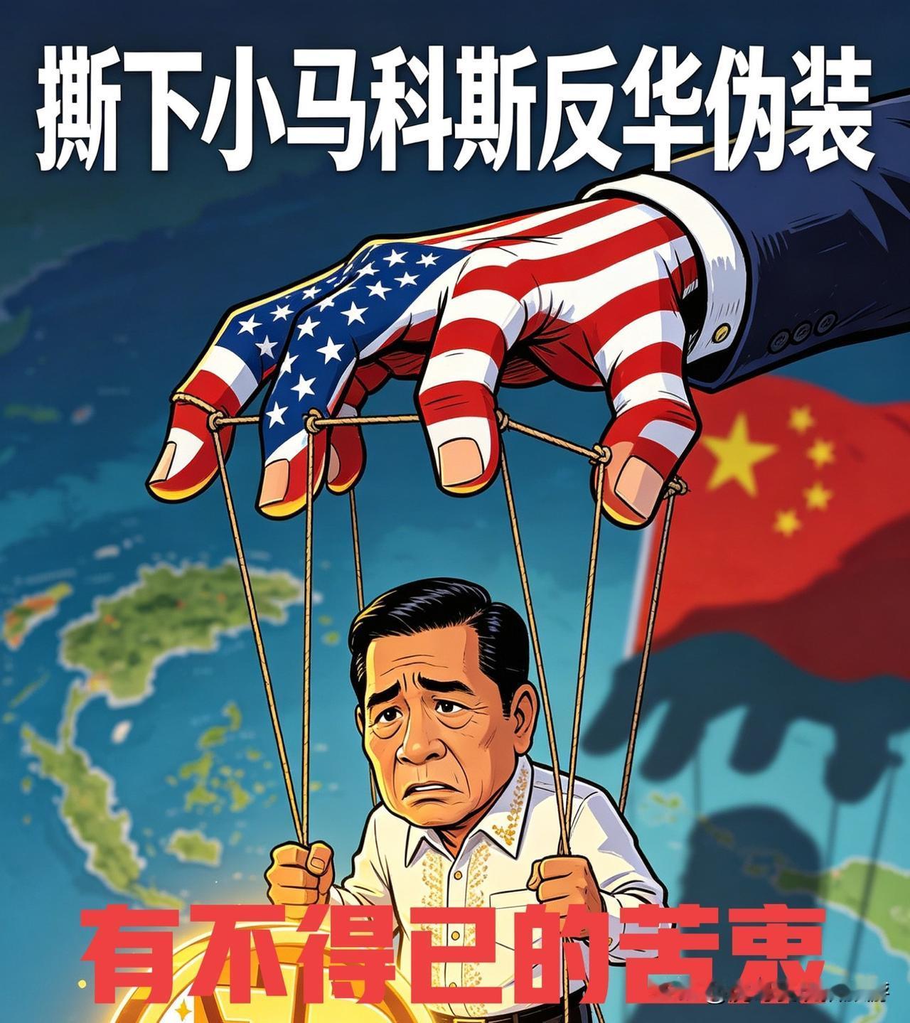 撕下小马科斯反华伪装：所谓强硬挑衅，不过是被美国拿捏的无奈演戏

在南海议题频频