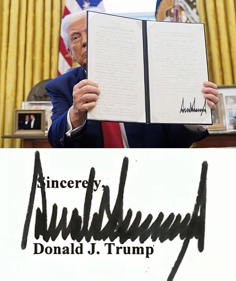 特朗普的签名值一万美元？网友笑喷：这哪是签名，明明是心电图

最近特朗普的签名在