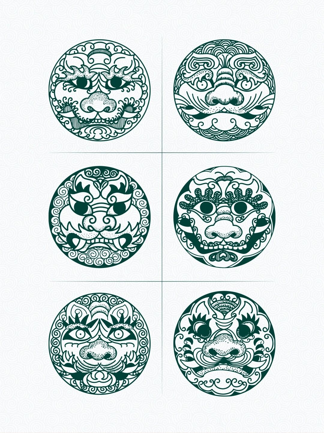 传统图案纹样|兽面盾牌纹