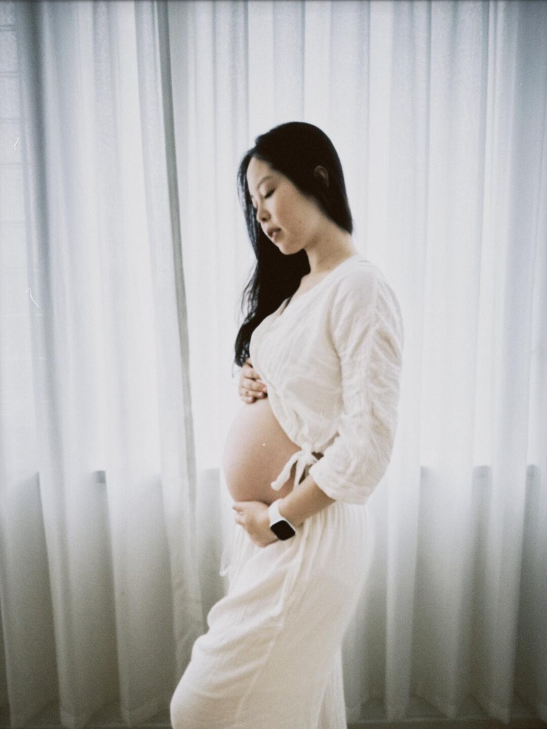 居家孕照，孕34w+老公镜头下的我