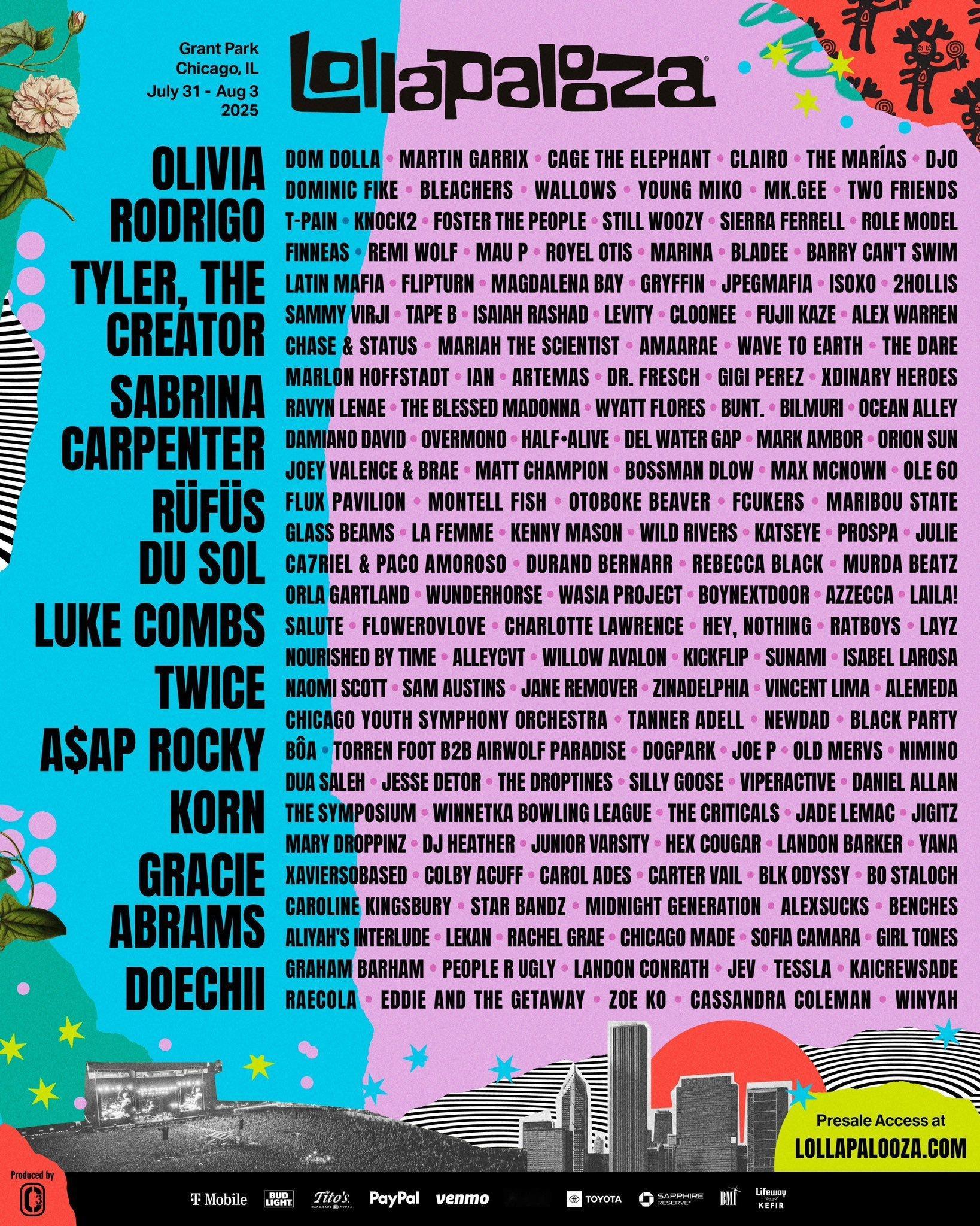 今年将参加Lollapalooza音乐节表演的KPOP组合好热闹‼️‼️TWIC