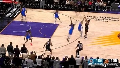 布克绝杀雷霆nba布克 布克三分职业生涯也就35%的水平，产量也不是太高的，他属