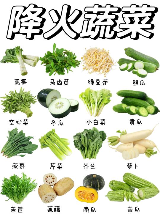 夏日必备的降火蔬菜有哪些❓