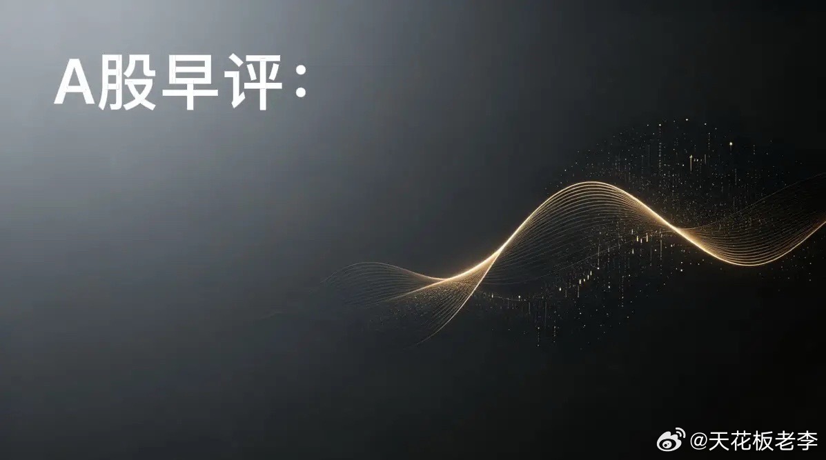 早评： A股马上就要开盘了，对于今天的行情，我再重点分享几个观点第一，昨夜美股三