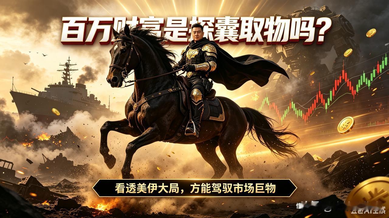 看透美伊局势，百万财富探囊取物😎
 
不少散户天天刷中东新闻，看见局势紧张就一