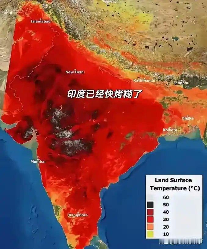 现在的印度已经快被太阳伯伯烤糊了，整个印度洋的暖流被高大的喜马拉雅山全部堵截于其