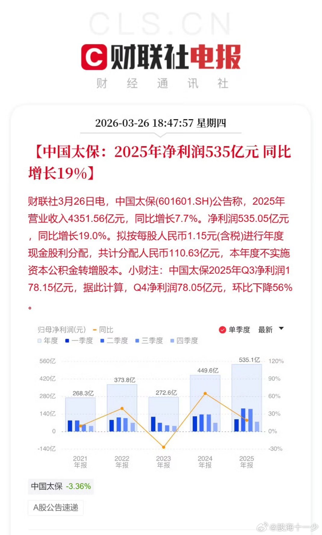 太保业绩也来了 