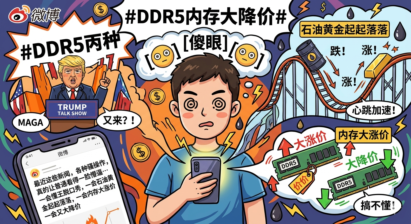 DDR5内存大降价最近这些新闻，各种骚操作，真的让普通看得一脸懵逼…一会懂王脱口