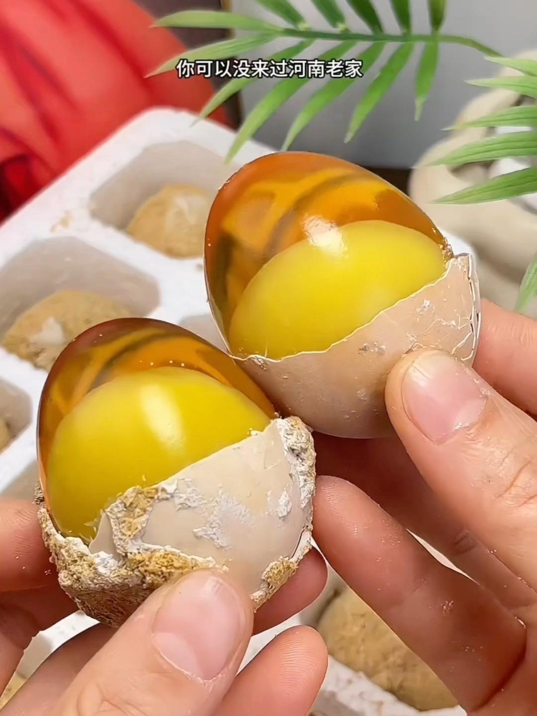 当我开始只买对的不买贵的 河南特产鸡蛋变蛋溏心变蛋流心黄皮蛋