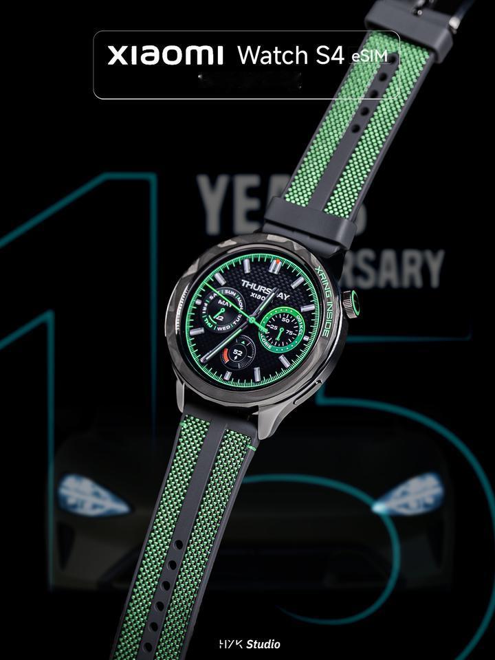 HYK图赏｜Xiaomi Watch S4 eSIM 「15周年纪念版」
表盘是