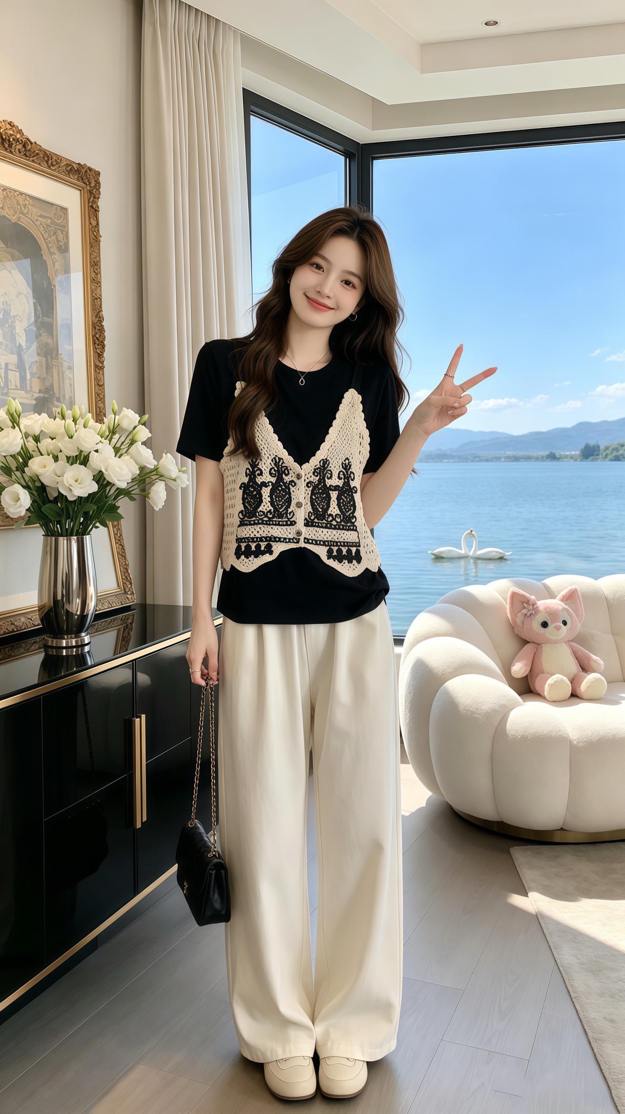 宽松T恤 休闲百搭 洋气上档次 谁穿谁好看