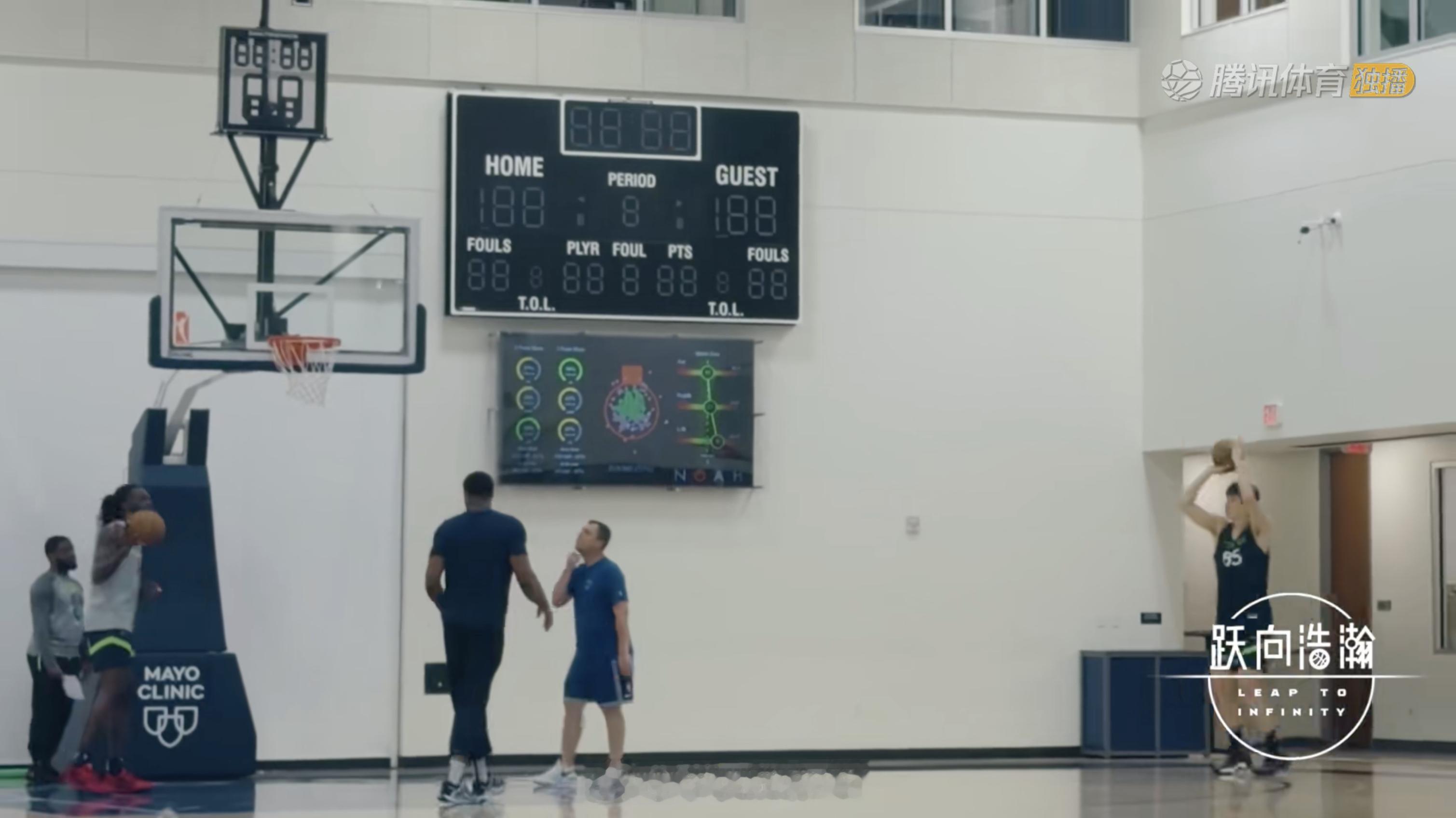 杨瀚森试训森林狼的片段《跃向浩瀚》里已经放出 2025nba选秀大会 ​​​