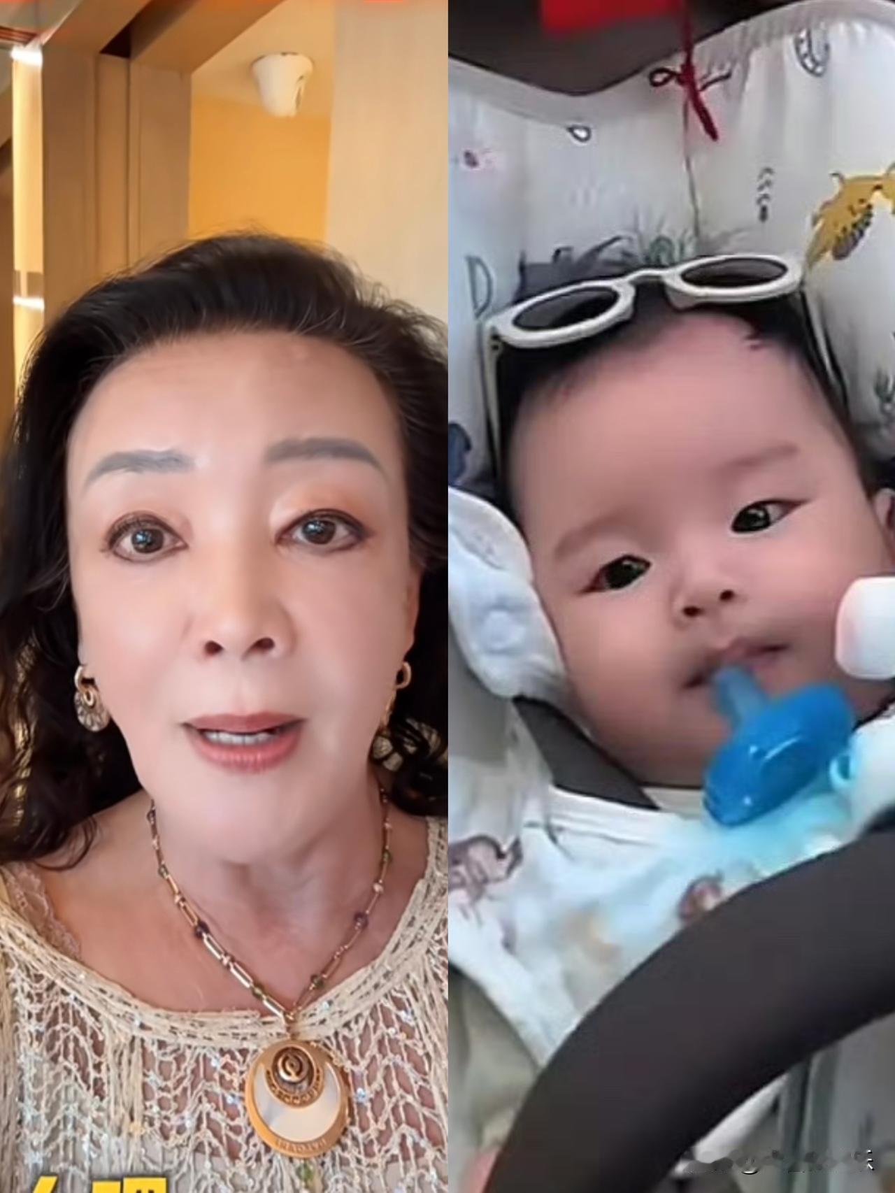 我发现，马筱梅儿子长得像婆婆张兰。

张兰这个奶奶当的挺窝囊的，马筱梅和汪小菲两