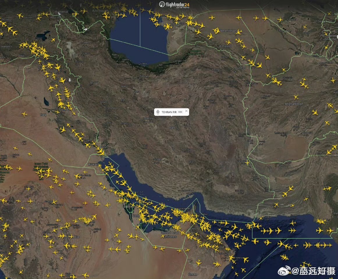 伊朗领空两度调整关闭时间，从最初2小时延至5小时，每一次变动都在给中东局势“加码