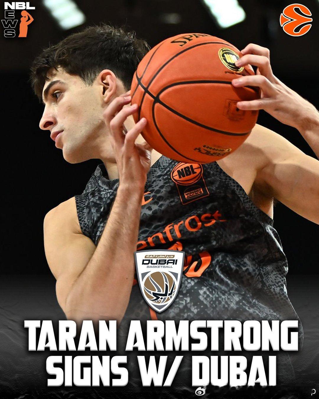 澳洲控卫Taran Armstrong(2002-196-PG)签约迪拜俱乐部欧
