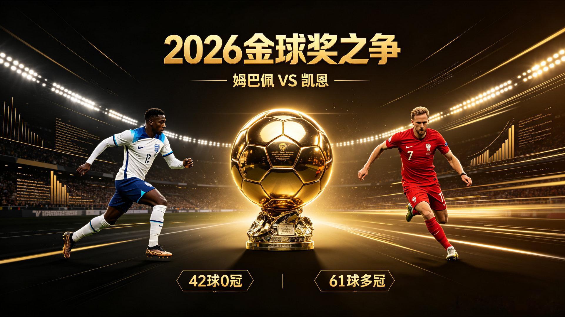 2026金球奖悬念｜姆巴佩42球0冠 VS 凯恩61球夺多冠2026金球奖两大热