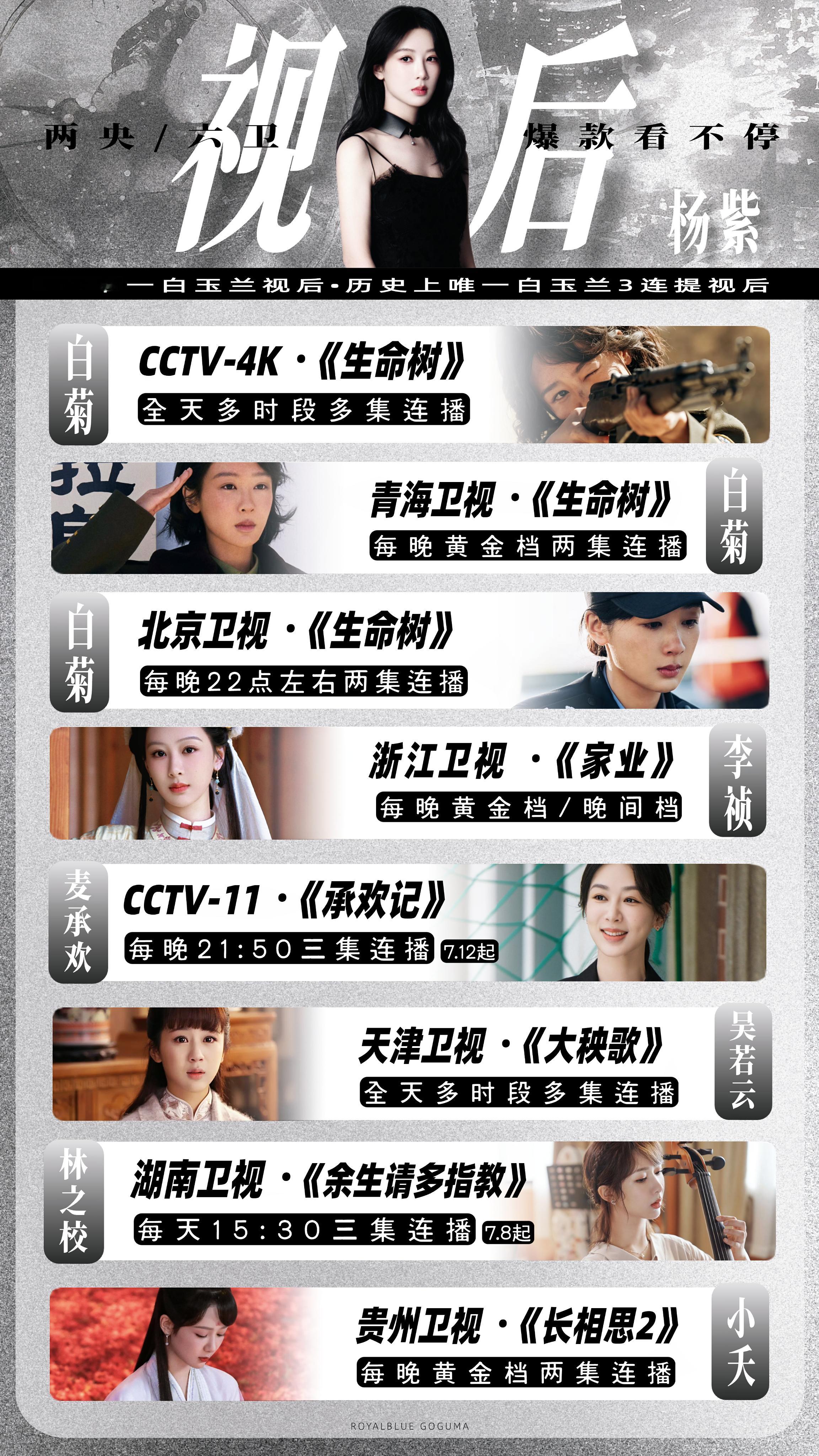 两央六卫 又一轮上星霸屏