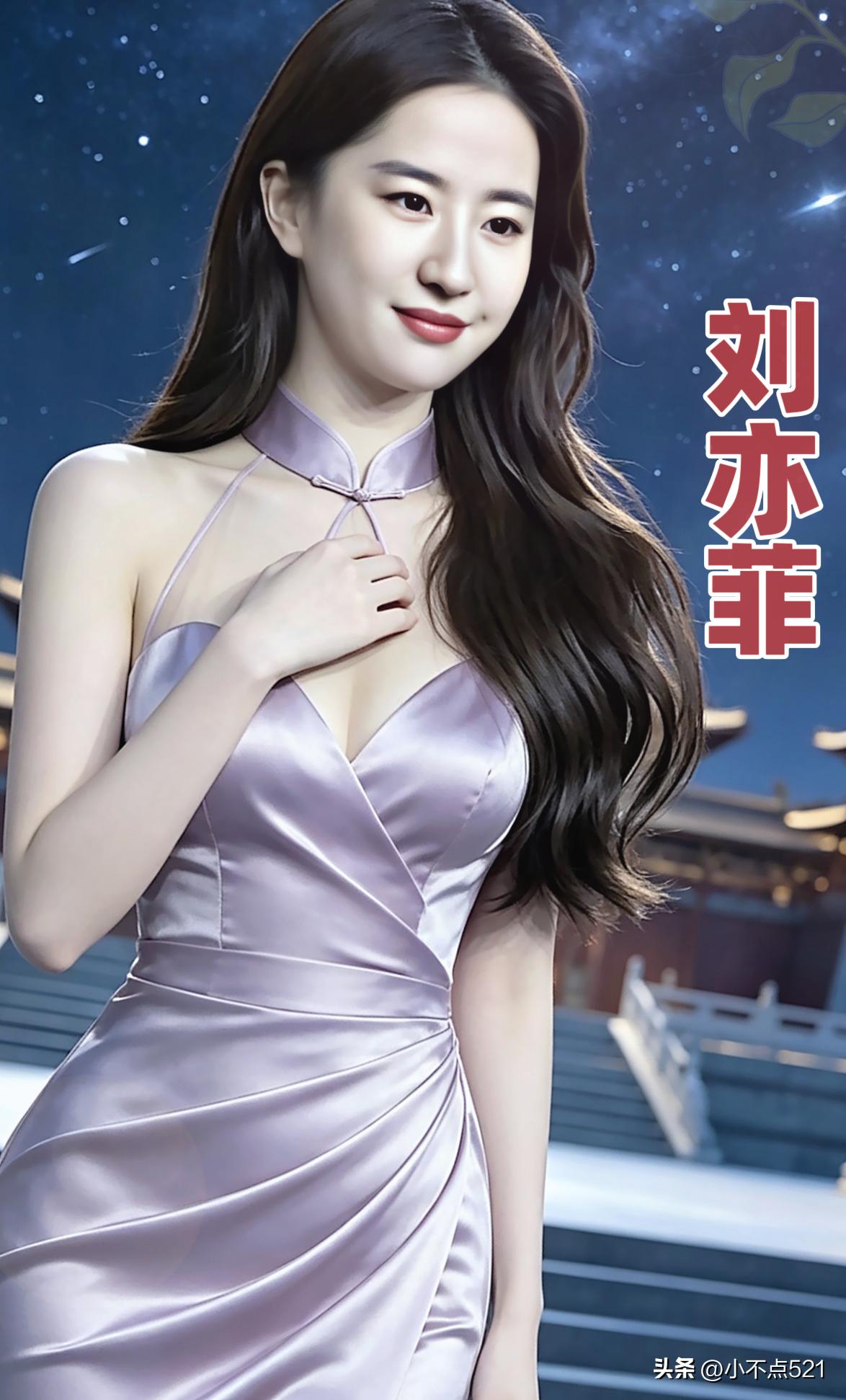 刘亦菲礼服裙造型太美了，惊艳绝伦气质优雅性感妩媚让人眼前一亮明星气质女明星  女