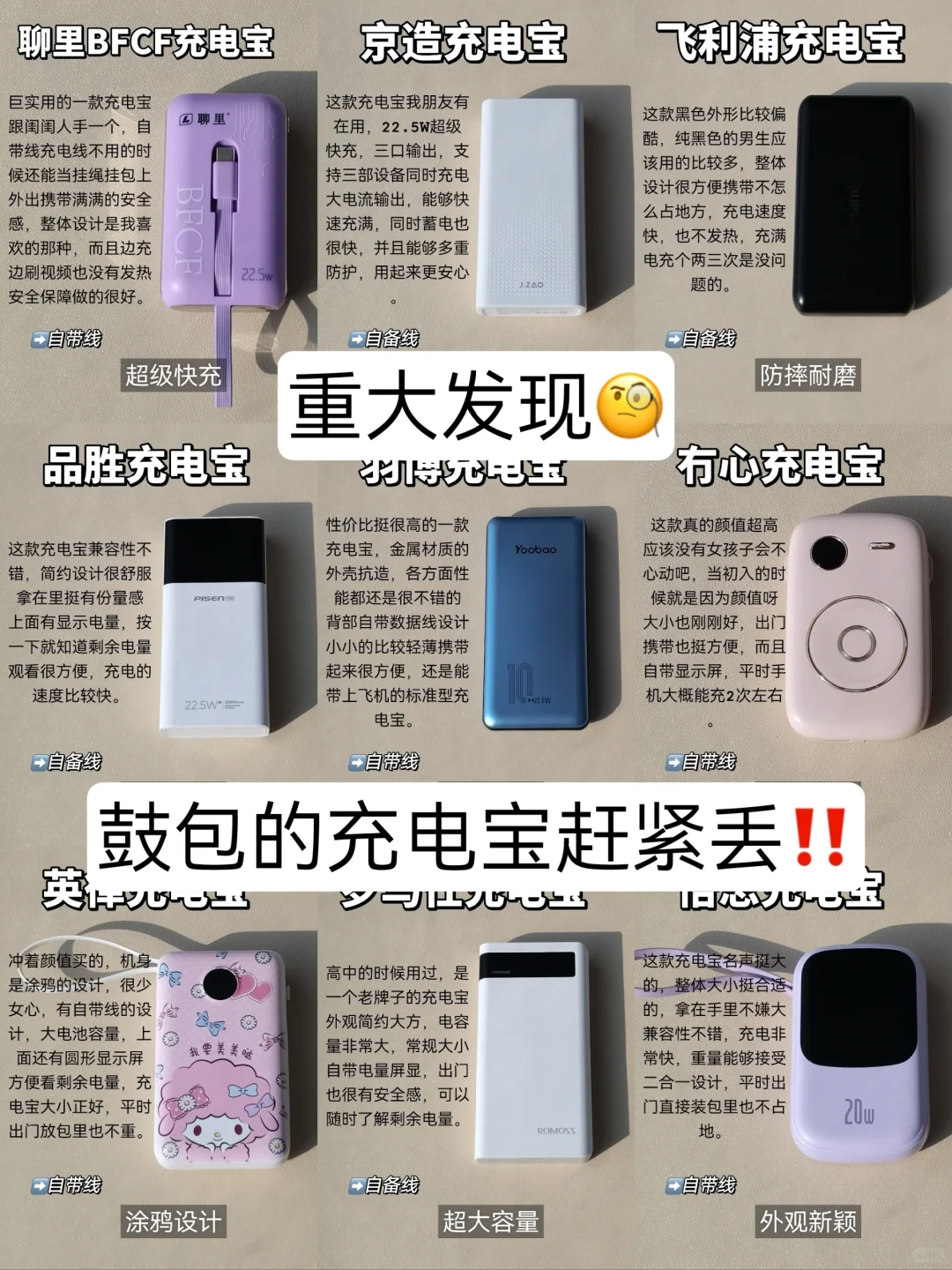 重大发现！会鼓包的新品充电宝真的不能碰！