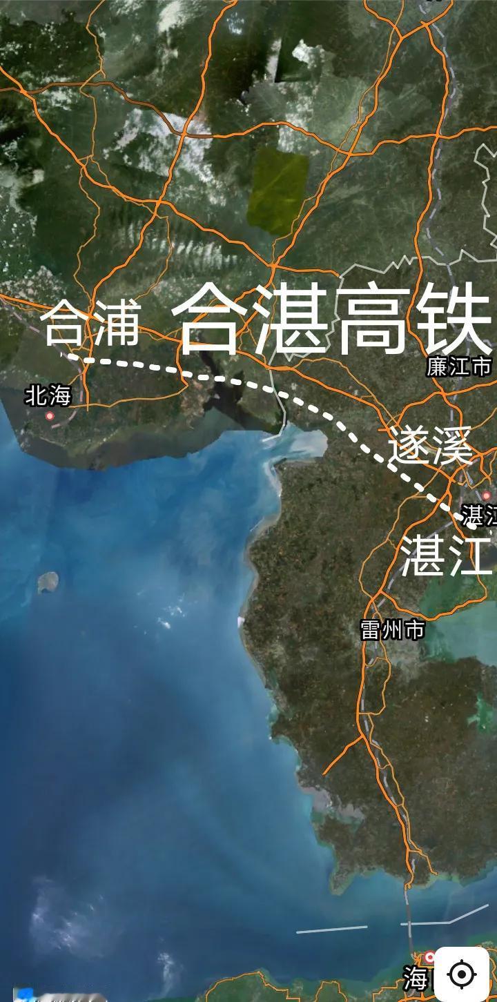 好消息，广西北海合浦至广东湛江时速350公里的合湛高铁已经开始大面积架梁，控制性