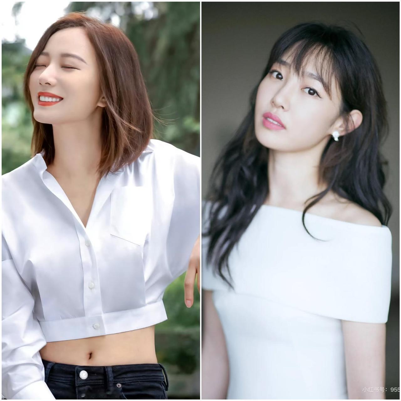 说实话，
我从来没有觉得王珞丹和白百何长得像，
因为她俩就不是一个风格的人，毕竟