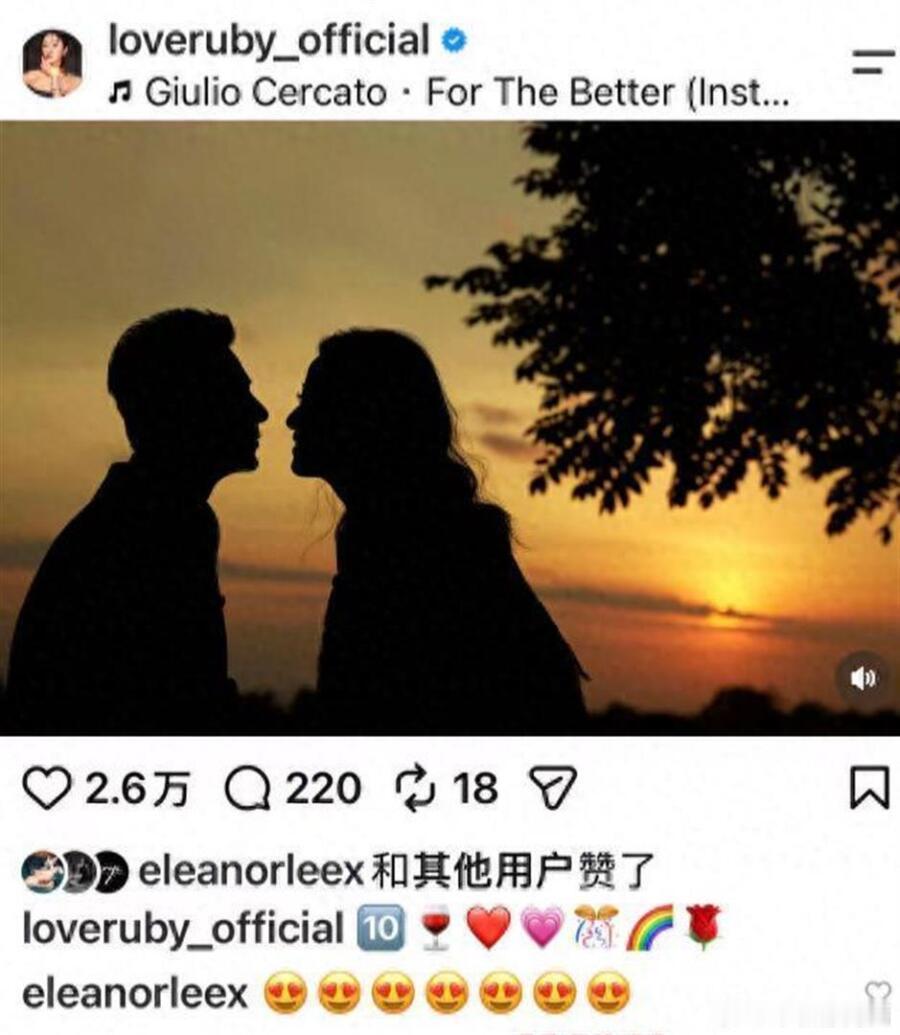 50岁林心如晒照庆结婚十周年！与霍建华夕阳下浪漫对视，太甜蜜了 