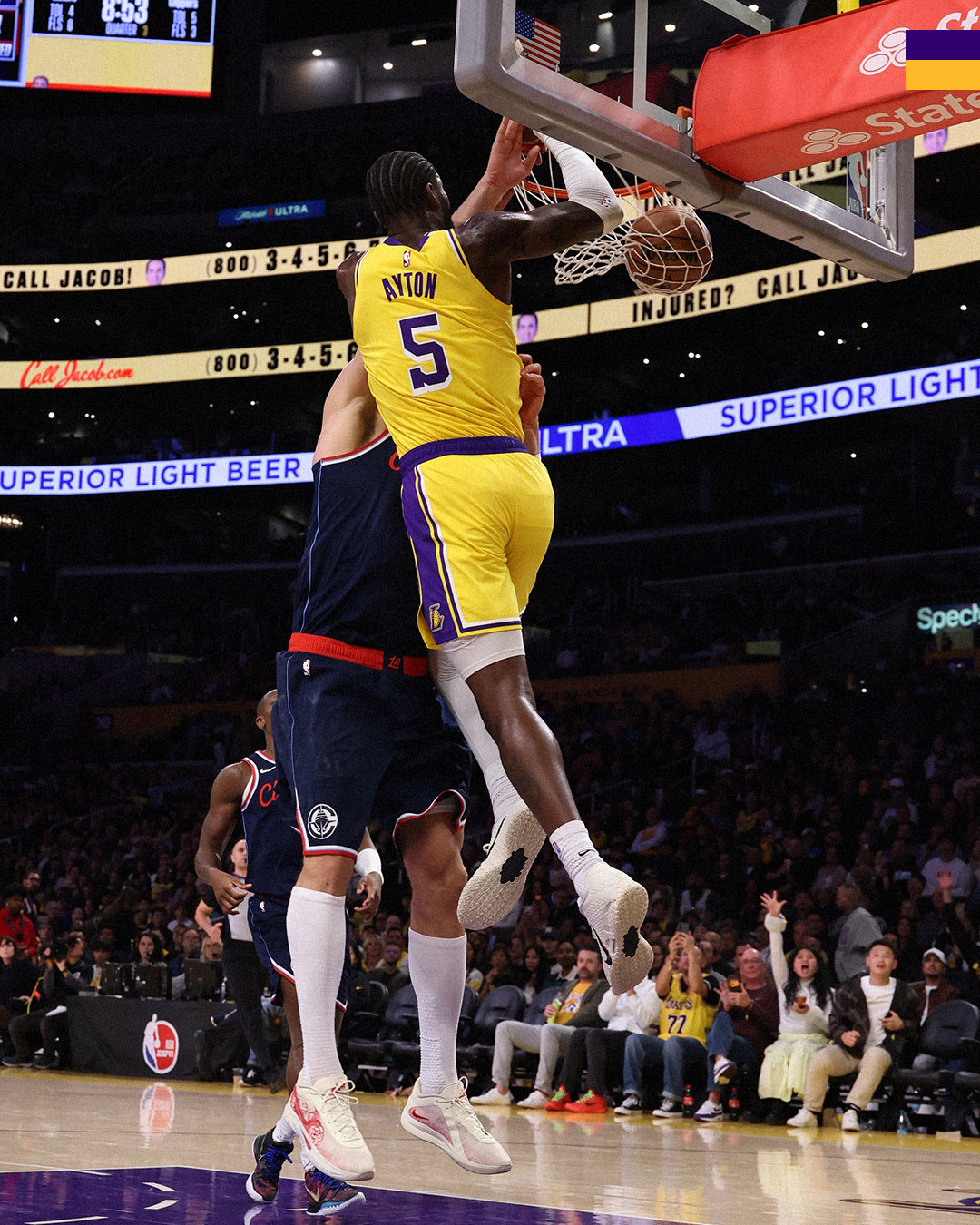 快船vs湖人 | 第三节🔚湖人9️⃣9️⃣ - 9️⃣5️⃣快船卢卡站了出来稳