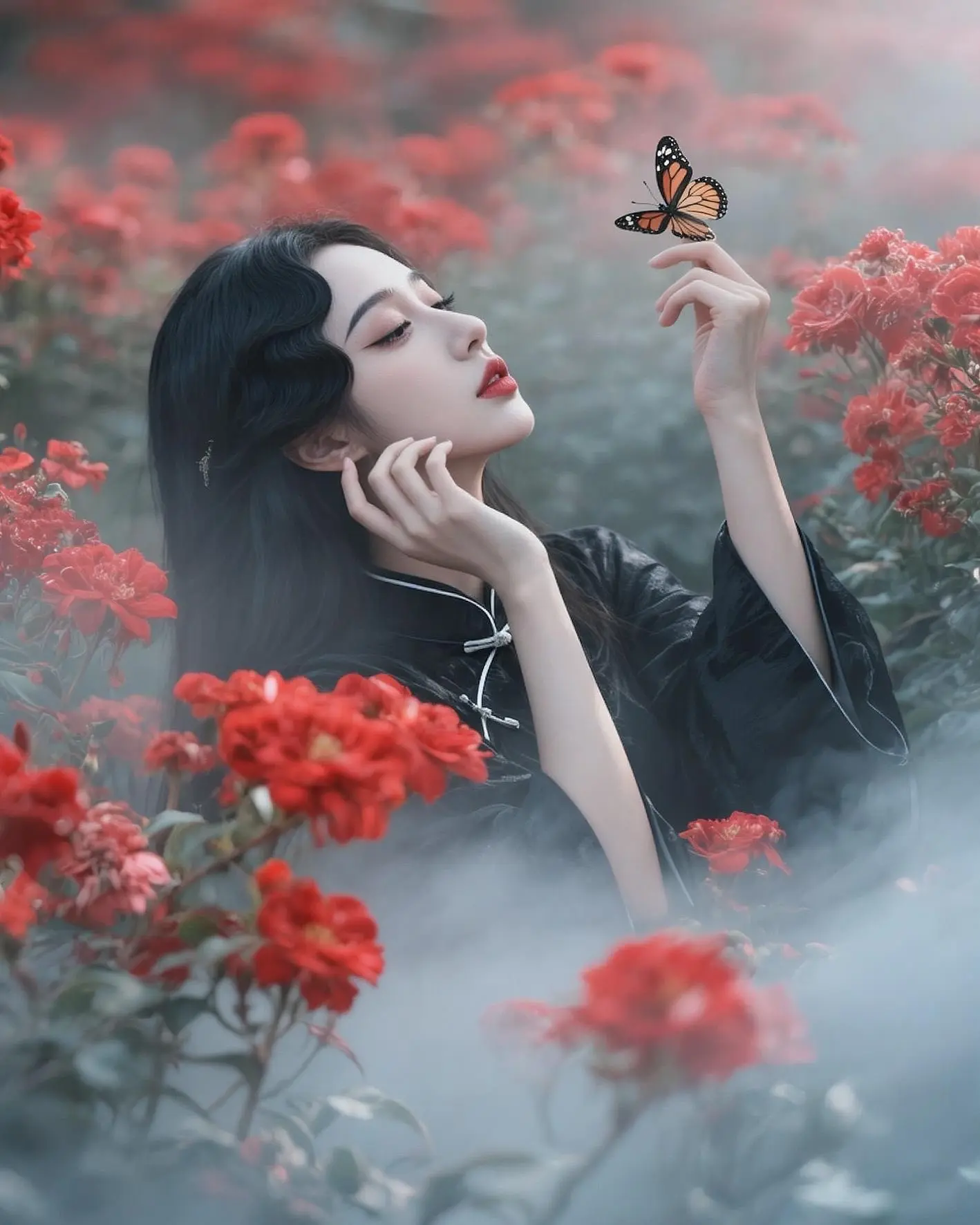 万幸 还有蝴蝶嗅我几多愁。