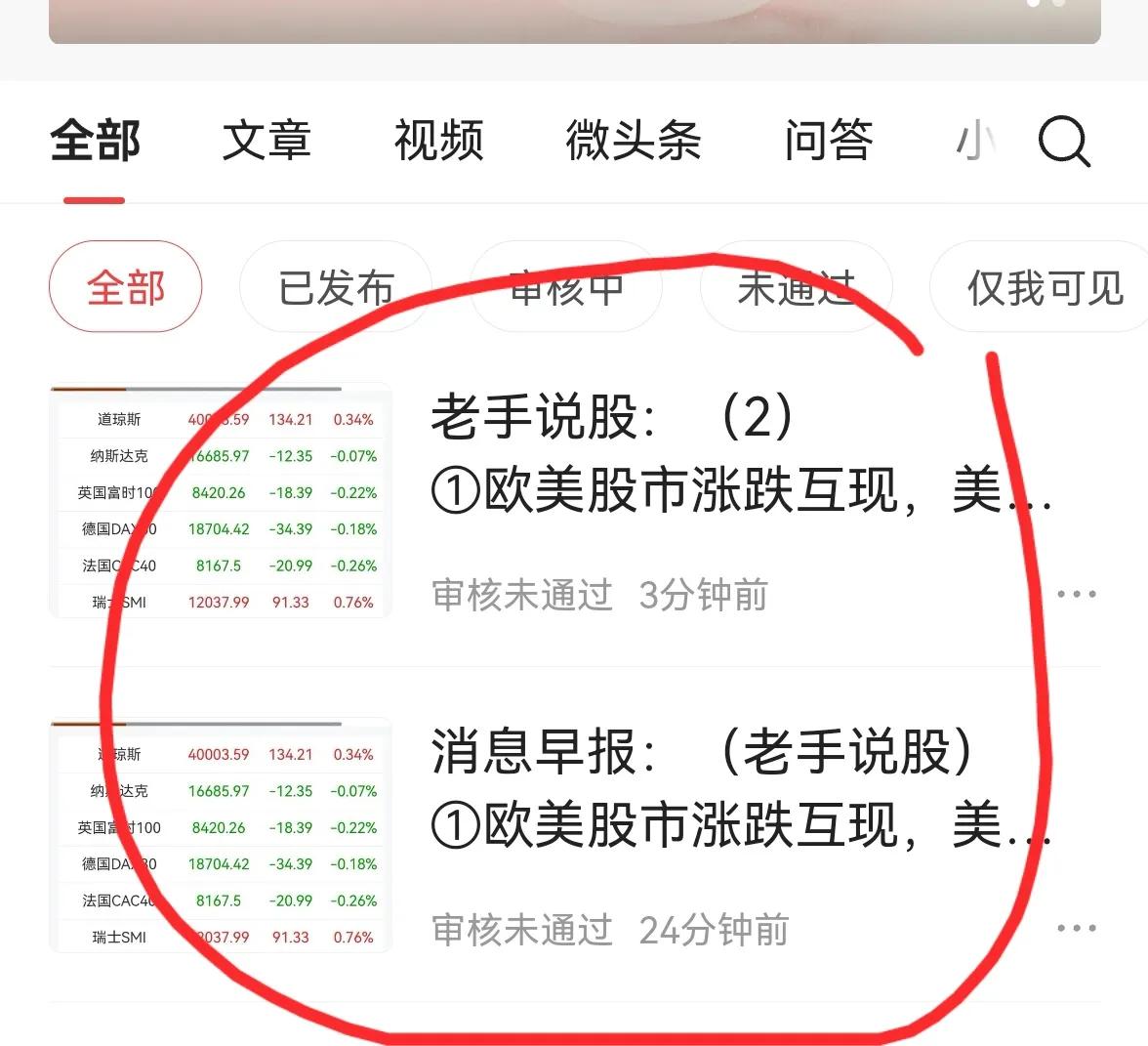 老手说股：（3）
①欧美股市涨跌互现，美道指首次站上40000点大关。
②黄金再