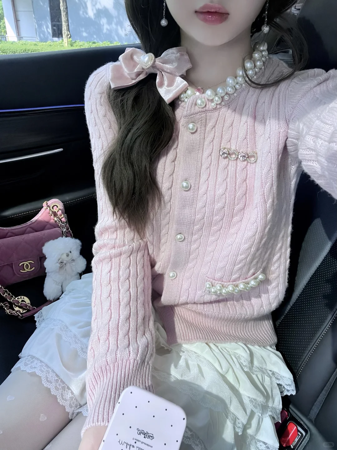看起来贵贵的一套！🎀miu系千金感～