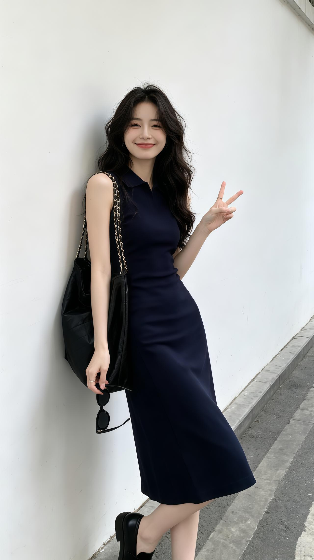 ootd穿搭高智感穿搭 显瘦又高级的连衣裙 ootd女生穿搭御姐 穿搭韩系穿搭