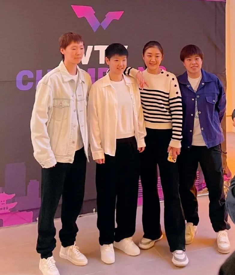 WTT仁川冠军赛，中国女队和日本女队。

这次冠军赛，中日也可能将有几次碰面。
