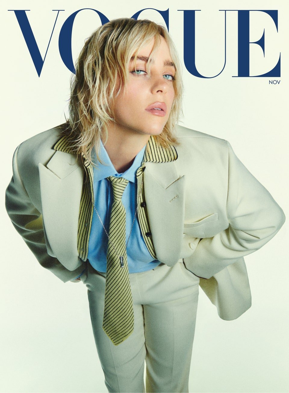碧梨（Billie Eilish）登上美版《VOGUE》11月刊封面！时尚感十足