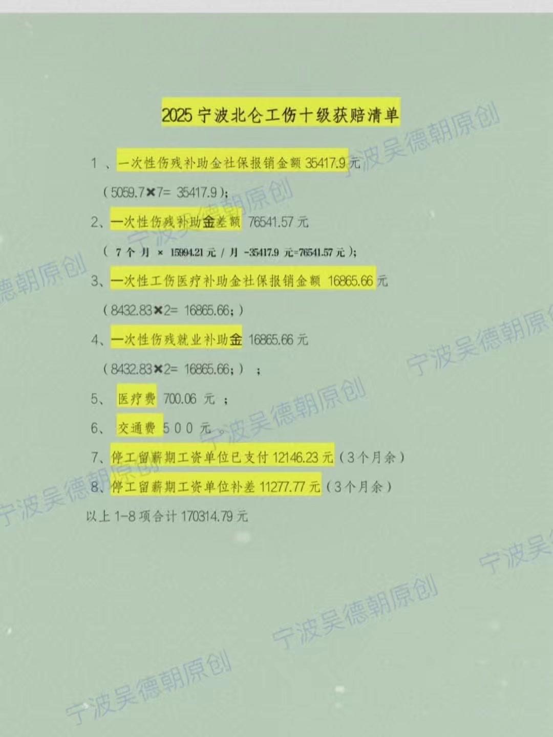 2025年宁波工伤十级获赔流程参考来啦！5月受伤，6月委托，7月完成工伤认定，9
