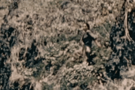 1944年塞班岛，一名女性平民面对美军的镜头慌不择路，最后选择在自杀崖一跃而下，