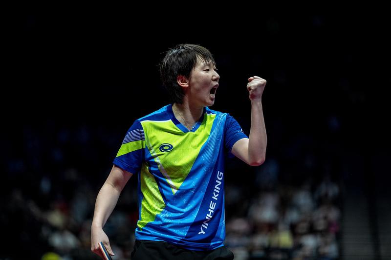 4月5日晚，2026年国际乒联单打世界杯女单决赛，孙颖莎4 - 1力克王曼昱，成