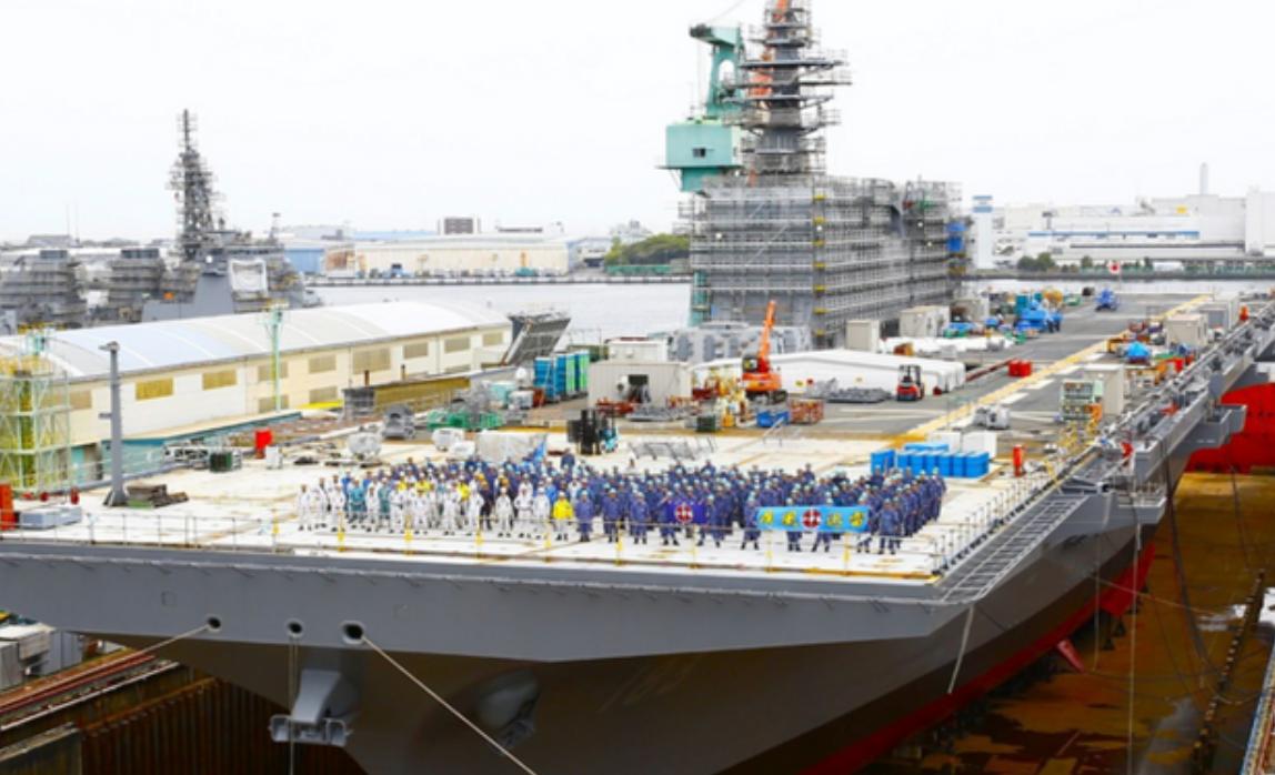 【日本准航母成型，新甲板让F-35B上舰】

日本海上自卫队公开了“出云”号第二