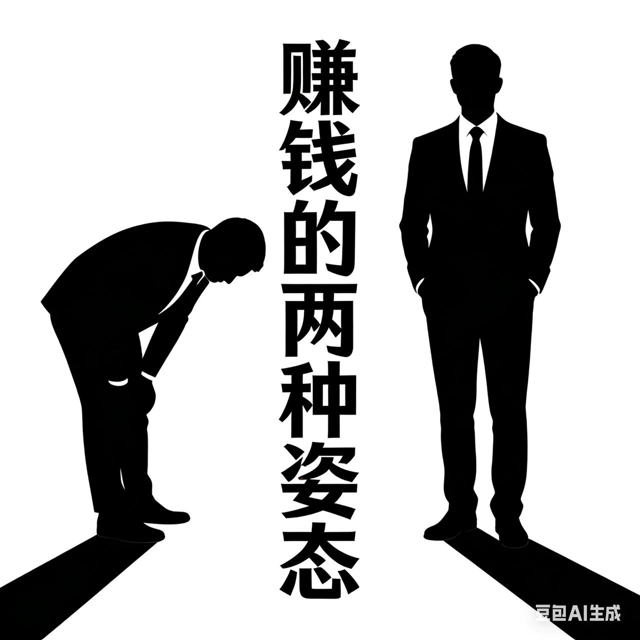 你有没有想过一个问题：
赚钱，到底是跪着赚，还是站着赚？
 
很多人一上来就说，