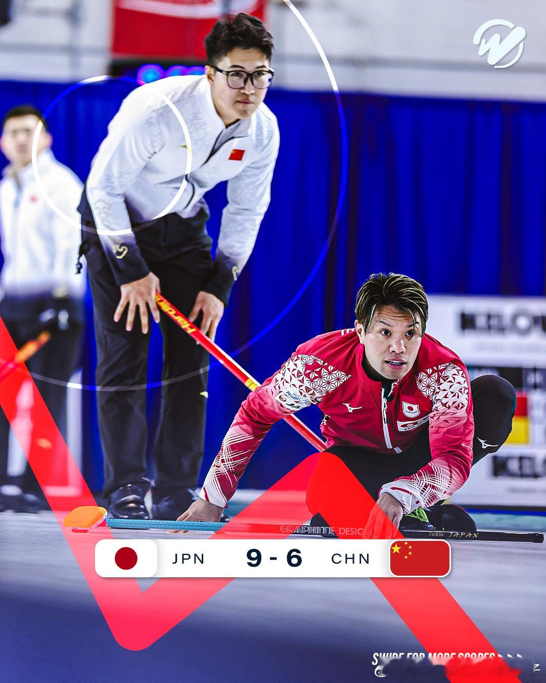 米兰冬奥会冰壶落选赛 循环赛最后一轮中国队🇨🇳6比9日本队🇯🇵稍后11点