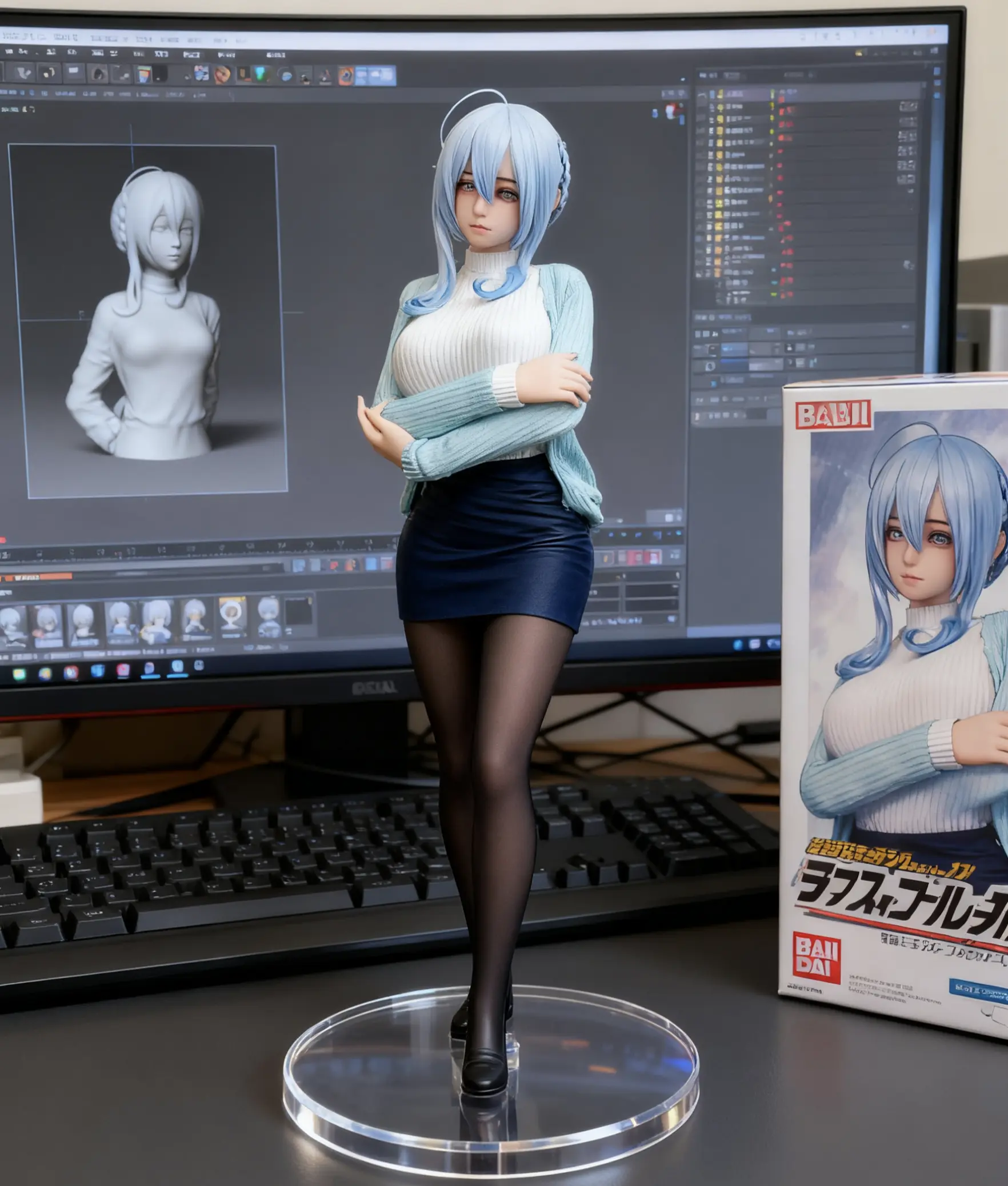 手办模型 3d打印 雪女cos cosplay 这谁能顶得住啊