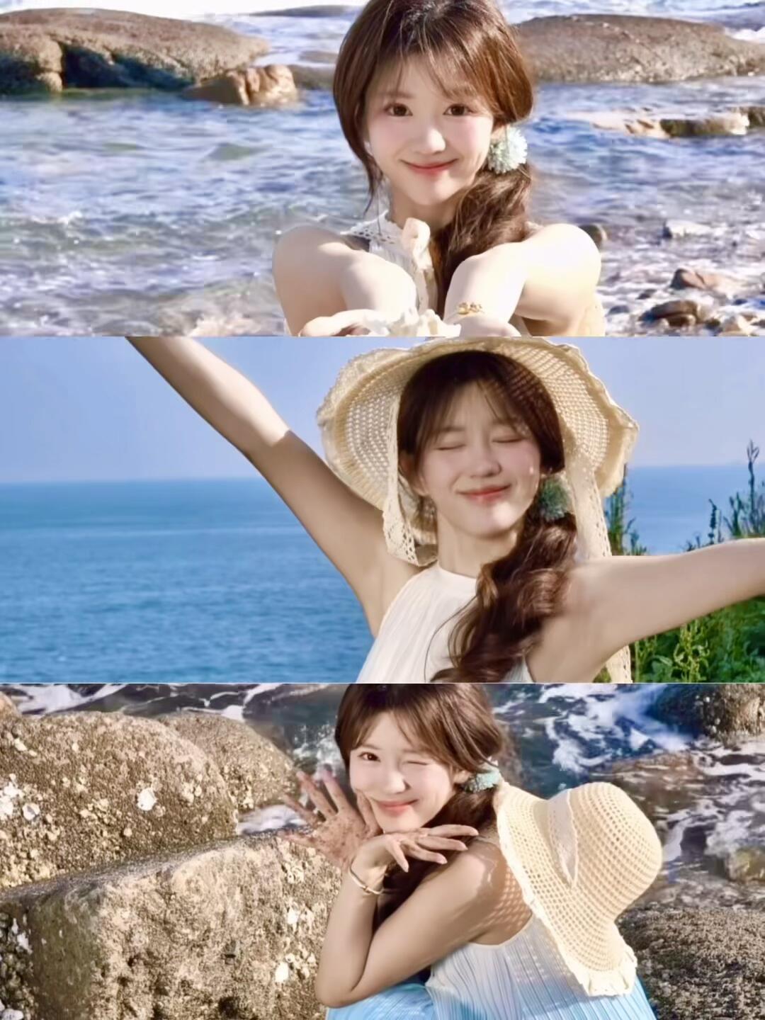 富士海边氛围感🌊手机live直出好绝！